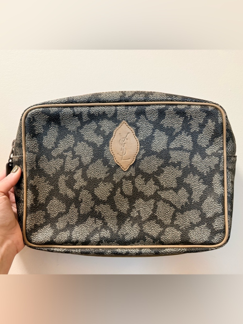*Vintage* YSL - Clutch / Toiletry Pouch